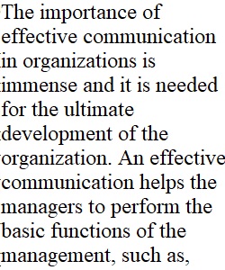 Effective Communication in Organisation